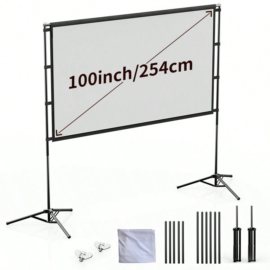 Mini Projector Portable - Tela de Projeção XBJ 100 Polegadas