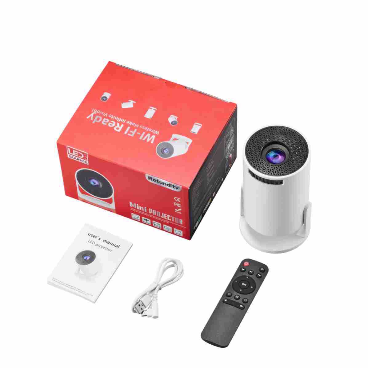 Mini Projector Portable - NOVO Projetor de Vídeo Mini Inteligente