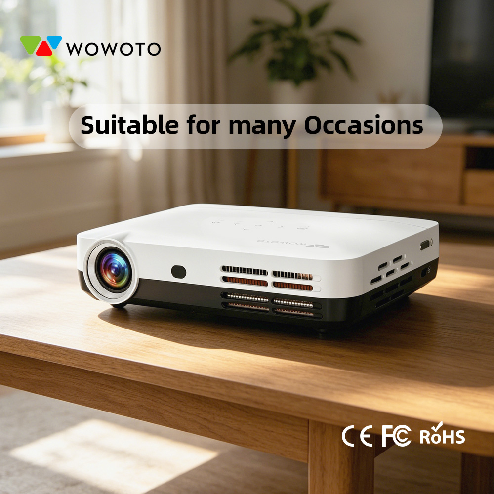 Mini Projector Portable - Projetor Portátil Mini Home Theater WOWOTO