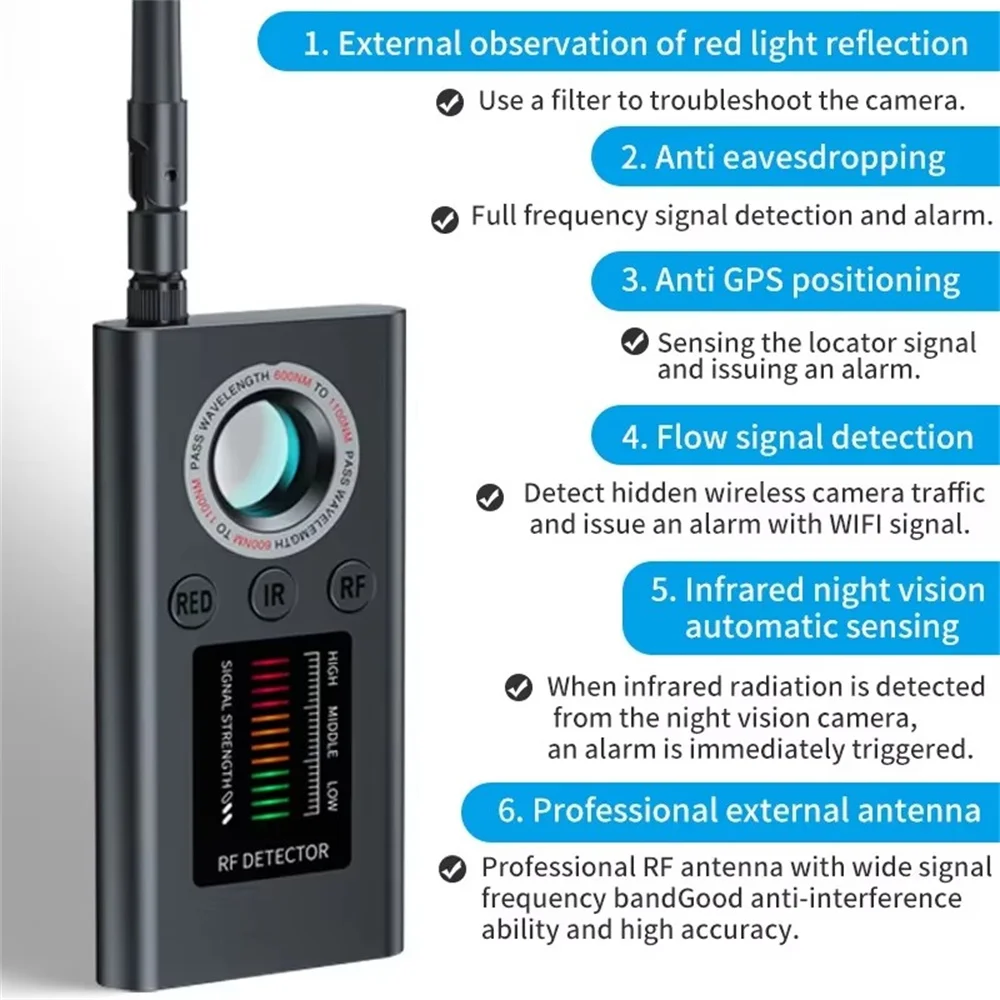 Detector de Câmeras Ocultas, G - Electronics Gadgets Sale avaliação e preço
